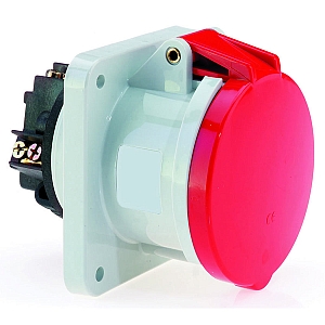 картинка Панельная розетка прямая - Фланец 107x100, крепление 85x77