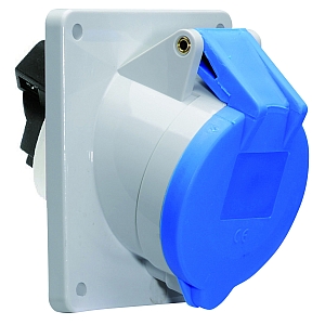 картинка Панельная розетка с наклоном - Фланец 85x85, крепление 70x70