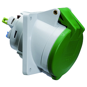 картинка Панельная розетка с наклоном - Фланец 85x85, крепление 70x70