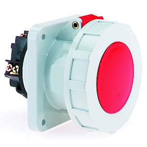 картинка Панельная розетка прямая - Фланец 107x100, крепление 85x77