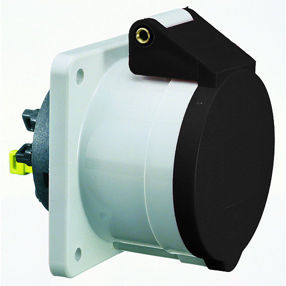 Панельная розетка прямая - Фланец 75x75, крепление 60x60