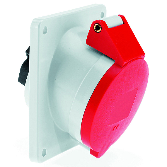 Панельная розетка с наклоном - Фланец 110x110, крепление 90x90