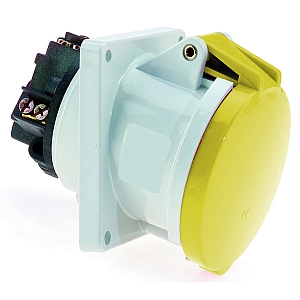 картинка Панельная розетка с наклоном - Фланец 114x114, крепление 90x9