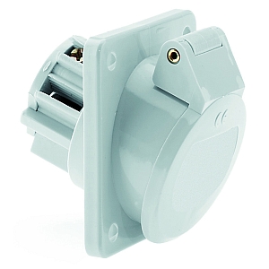 картинка Панельная розетка - наклонный, фланец 68x62, крепление 53x47