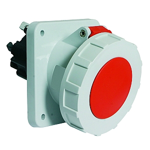 картинка Панельная розетка с наклоном - Фланец 100x92, крепление 85x77