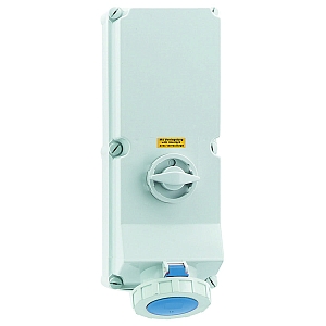 картинка Настенная розетка с выключателем и блокировкой - Размер корпуса 460x180