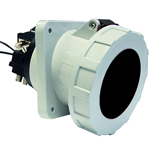 картинка Панельная розетка с наклоном - с блокировкой пилотного контакта, фланец 114x114