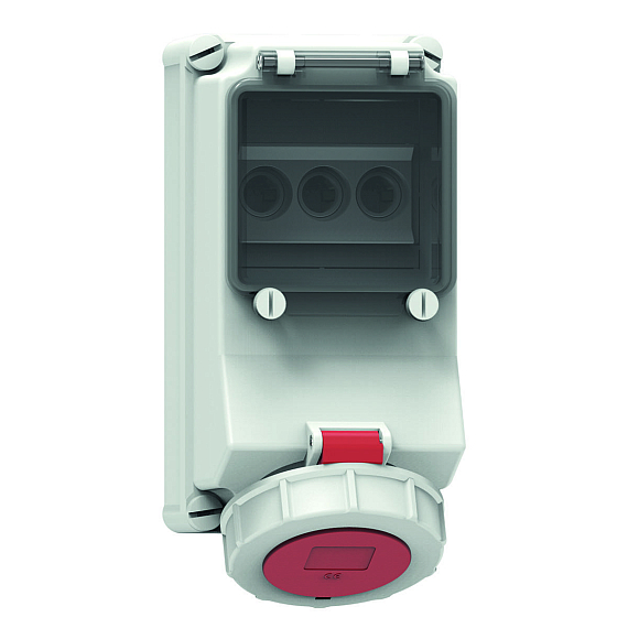 Настенная розетка с предохранителем - с цоколем предохранителя D0, размер корпуса 225x118