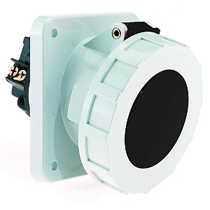 картинка Панельная розетка с наклоном - Фланец 114x114, крепление 90x90