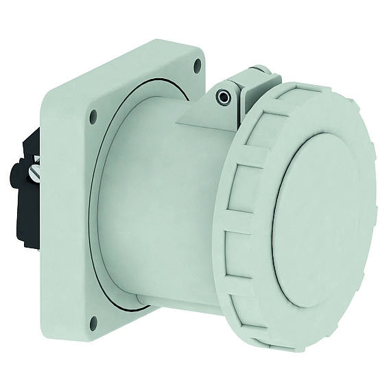 Панельная розетка прямая - Фланец 120x120, крепление 100x100