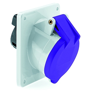 картинка Панельная розетка - наклонный, фланец 100x92, крепление 85x77