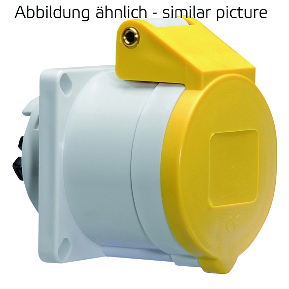 Панельная розетка прямая - Фланец 56x56, крепление 44x44