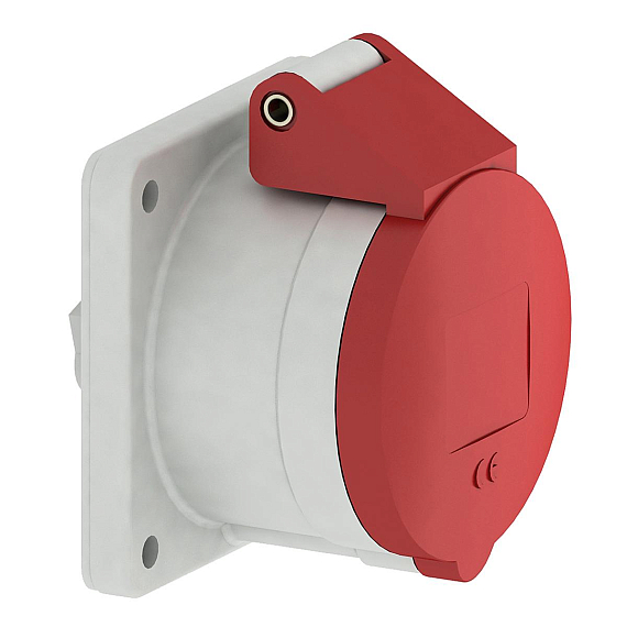 Панельная розетка прямая - Фланец 75x75, крепление 60x60