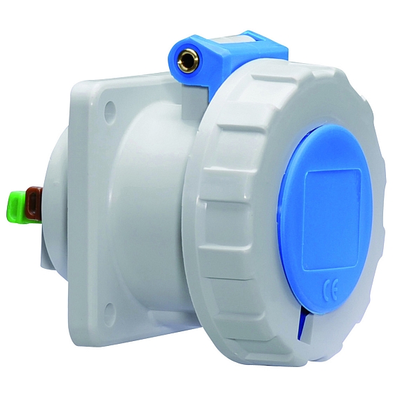 Панельная розетка прямая - Фланец 75x75, крепление 60x60