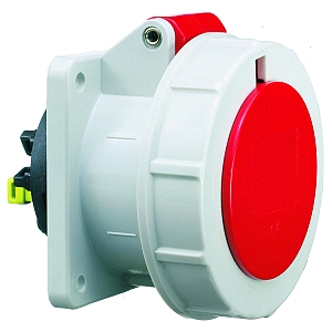 картинка Панельная розетка прямая - Фланец 75x75, крепление 60x60