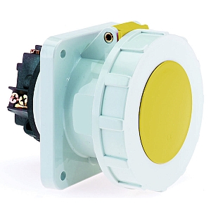 картинка Панельная розетка прямая - Фланец 107x100, крепление 85x77