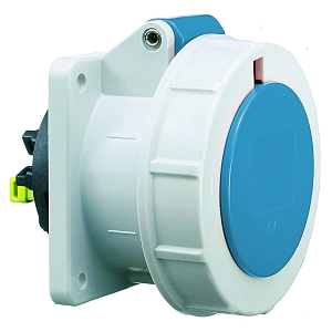 картинка Панельная розетка прямая - Фланец 75x75, крепление 60x60