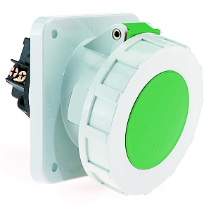 картинка Панельная розетка с наклоном - Фланец 114x114, крепление 90x90