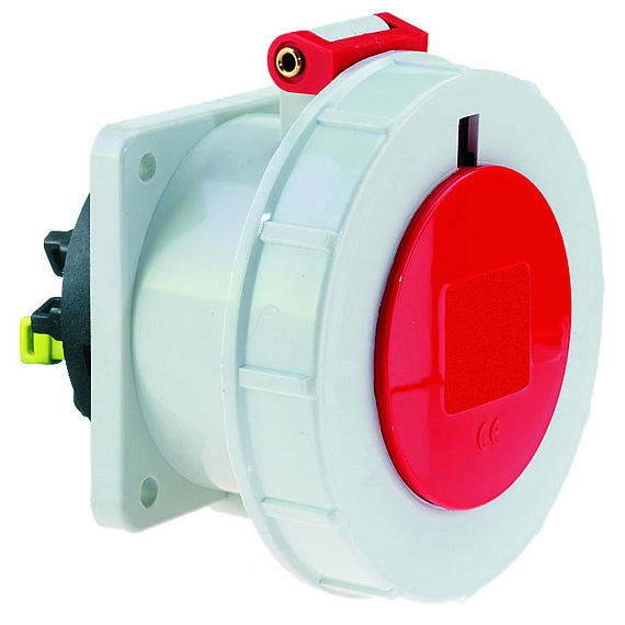 Панельная розетка прямая - Фланец 75x75, крепление 60x60