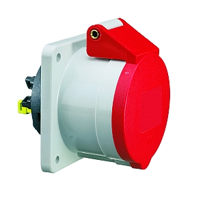 картинка Панельная розетка прямая - Фланец 75x75, крепление 60x60