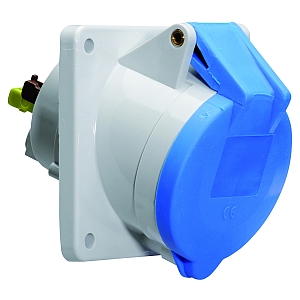 картинка Панельная розетка с наклоном - Фланец 85x85, крепление 70x70