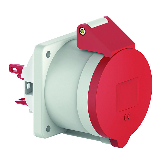 Панельная розетка прямая - Фланец 75x75, крепление 60x60