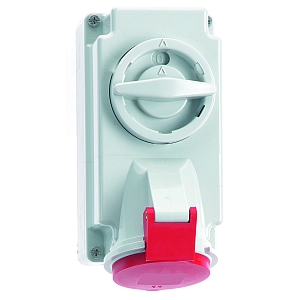 картинка Настенная розетка с выключ. - Размер корпуса 170x90