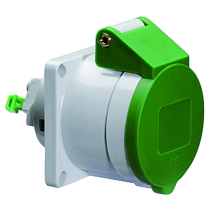 картинка Панельная розетка прямая - Фланец 72x65, крепление 52x52