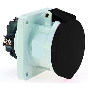 картинка Панельная розетка прямая - Фланец 107x100, крепление 85x77