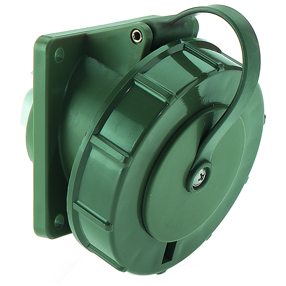 Панельная розетка TN наклонная - Фланец 85x85, крепление 70x70