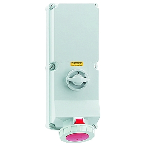 картинка Настенная розетка с выключателем и блокировкой - Размер корпуса 460x180