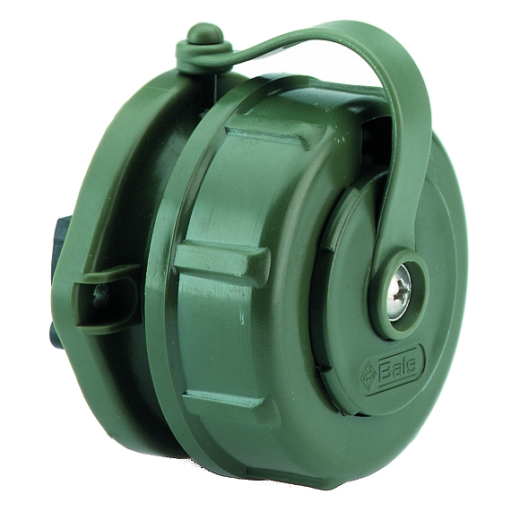 Панельная розетка TN с заземл. контактом - Фланец диам. 65x72, 2 отверстия