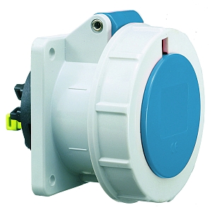 картинка Панельная розетка прямая - Фланец 75x75, крепление 60x60