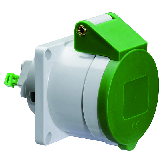 Панельная розетка прямая - Фланец 62x62, крепление 47x47