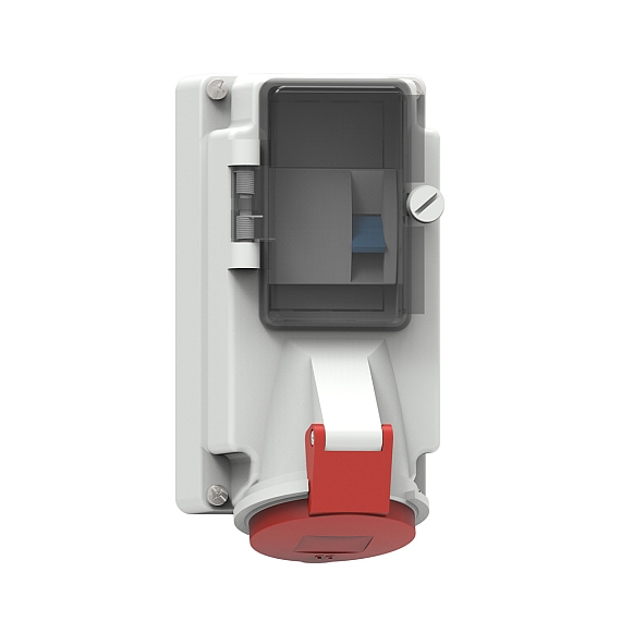 Настенная розетка  с УЗО, размер корпуса 170x90