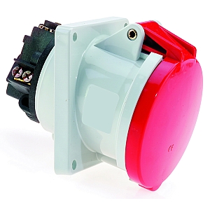 картинка Панельная розетка с наклоном - Фланец 100x92, крепление 85x77