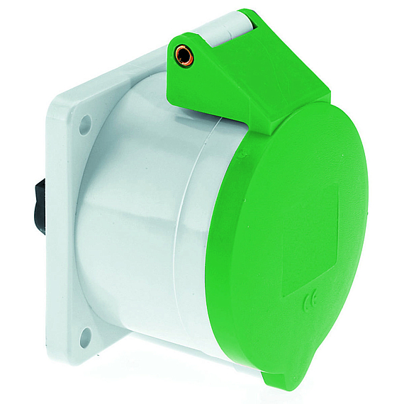 Панельная розетка прямая - Фланец 75x75, крепление 60x60