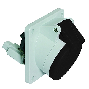 картинка Панельная розетка с наклоном - с замык. и размык. контактом, фланец 85x85