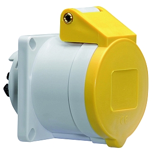 картинка Панельная розетка прямая - Фланец 72x65, крепление 52x52