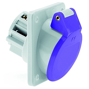 картинка Панельная розетка - наклонный, фланец 100x92, крепление 85x77