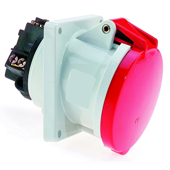 Панельная розетка с наклоном - Фланец 114x114, крепление 90x90