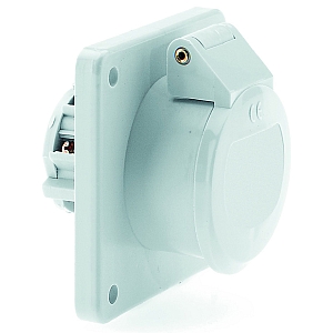 картинка Панельная розетка - прямой, фланец 70x70, крепление 56,5x56,5