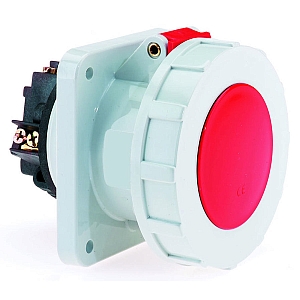 картинка Панельная розетка прямая - Фланец 107x100, крепление 85x77