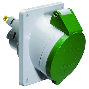 картинка Панельная розетка с наклоном - Фланец 100x92, крепление 85x77