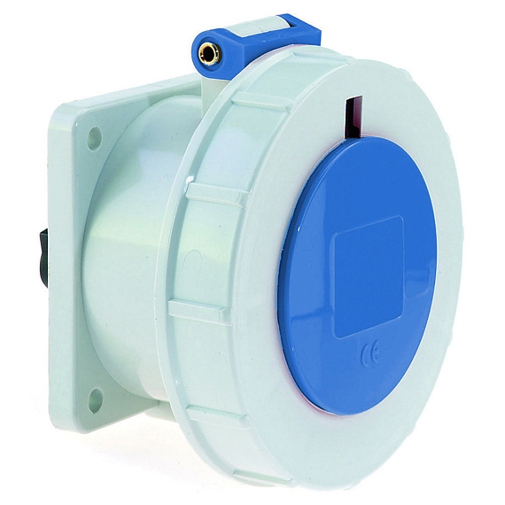 Панельная розетка прямая - Фланец 75x75, крепление 60x60