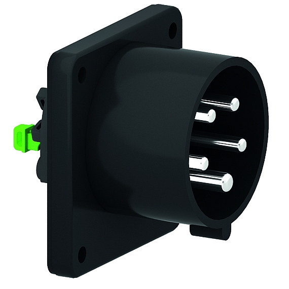 Фланцевая вилка черная для сценического оборудования и театра