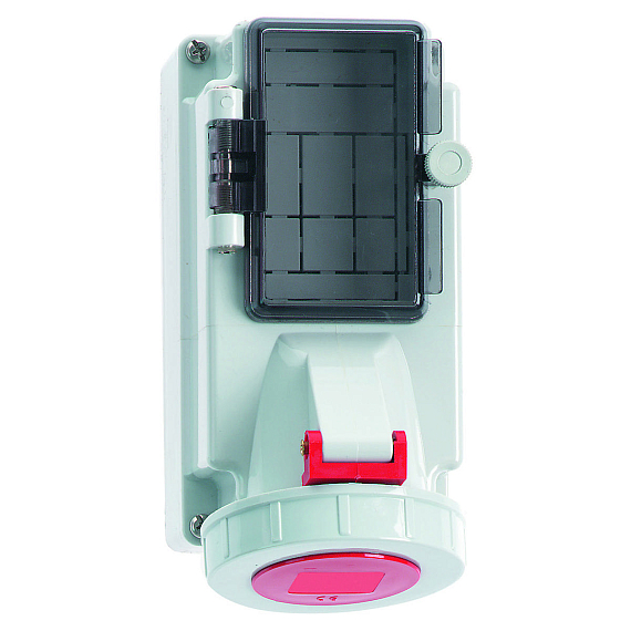 Настенная розетка с предохранителем - с рейкой DIN, размер корпуса 170x90