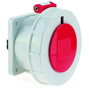 картинка Панельная розетка прямая - Фланец 75x75, крепление 60x60