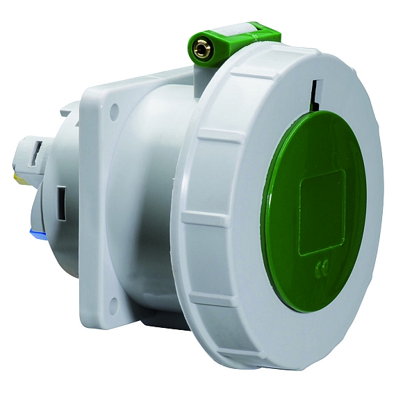 Панельная розетка прямая - Фланец 75x75, крепление 60x60