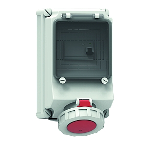 картинка Настенная розетка с предохранителем - с УДТ, размер корпуса 260x160